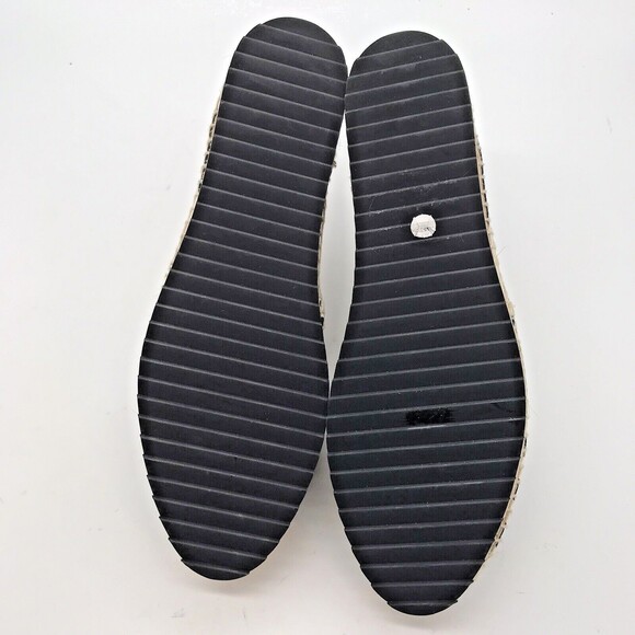 Diane von Furstenberg Striped Black & white Espadrille Women's 8M Slip On Flats - Picture 7 of 9